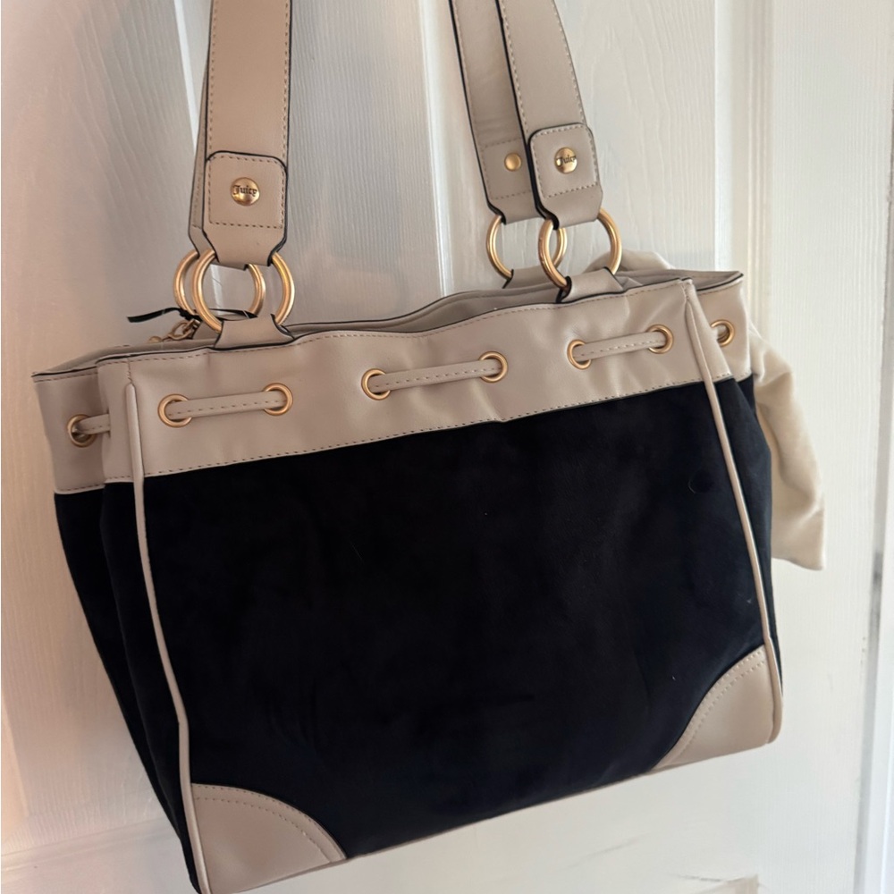 Juicy Couture - The Key to Juicy Tote - Liquorice Black and Cream Women's Bag - Picture 4 of 7